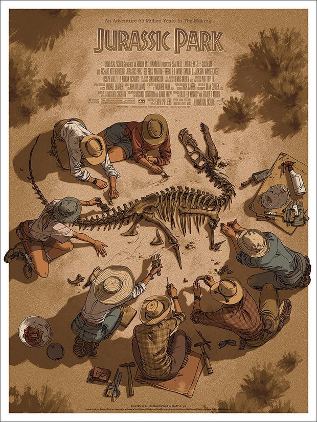 Jurassic Park. Poster Mondo