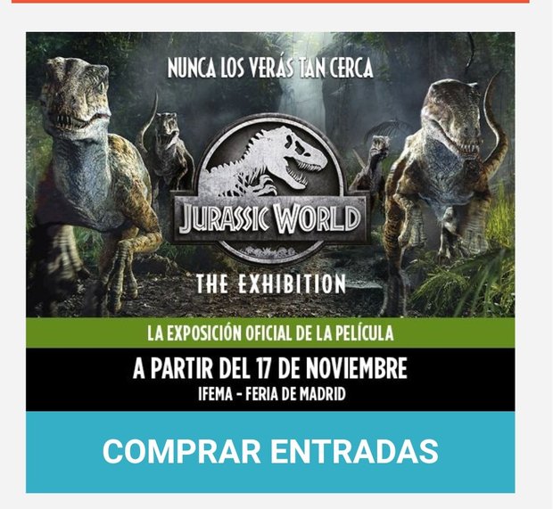 'Jurassic World: The Exhibition', la exposición basada en la saga jurásica, llega a Madrid