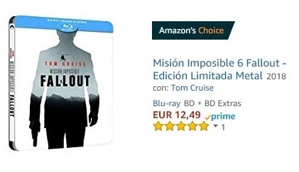 ¡Corred Insensatos! Steelbook de Mision Imposible Fallout a 12.49 euros en Amazon