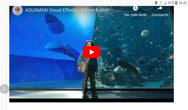 Aquaman: Efectos Visuales. Antes y después. Video
