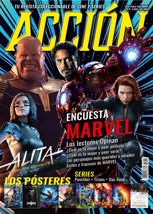 Accion cine. Revista. Portada y Posters Febrero 2019.