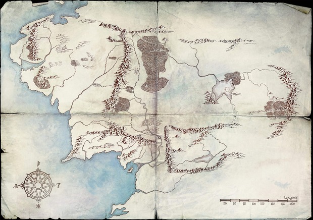 El mapa de "El señor de los anillos" para su serie en Amazon