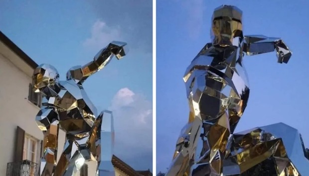 Una estatua de Iron Man rinde homenaje en Italia a Tony Stark (SPOILERS DE ENDGAME).