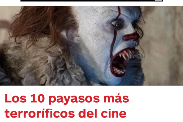 Los 10 payasos más terroríficos del cine