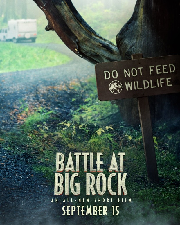 Battle at Big Rock. Jurassic World 3 - Corto oficial  precuela dirigido por Colin Trevorrow