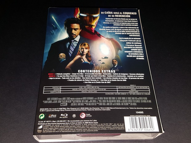 Iron Man - Edición Coleccionista (Máscara) Blu-ray (Foto 3 de 13)