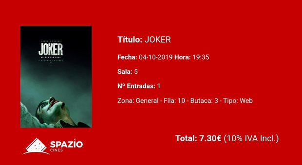 Joker: Mi Critica y mi Entrada [Sin Spoilers]. Nota: 10/10. OBRA MAESTRA