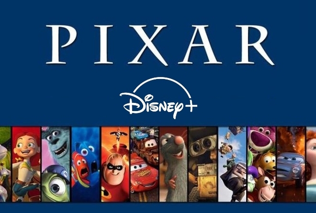 Disney +. Contenido Pixar. Listado de películas disponibles.