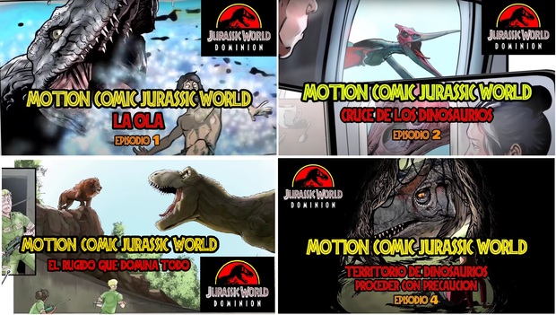 Jurassic World: Todos los Motion Comic Animados que enlazan JWFK con Dominion.