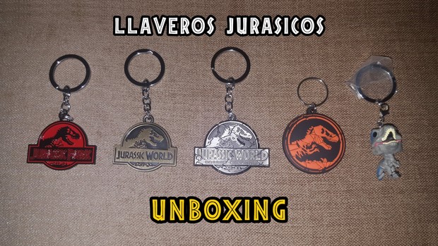 Llaveros Jurásicos - Unboxing de mi colección de llaveros de Jurassic Park y Jurassic World