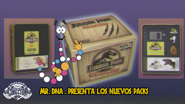 Mr. DNA. Presenta los nuevos packs de Jurassic Park de Doctor Collector
