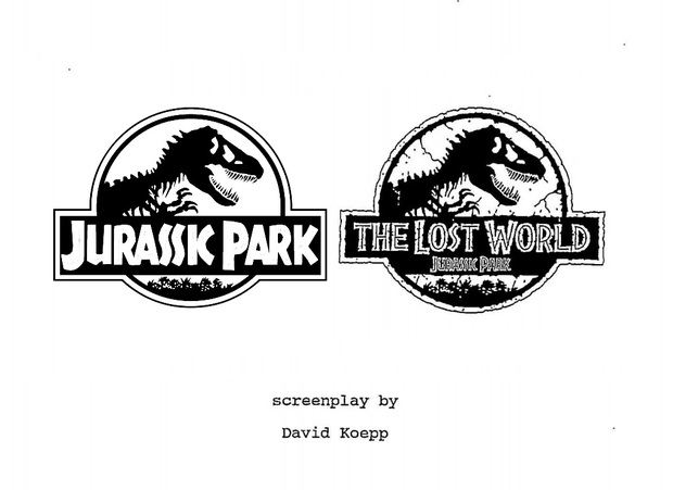 Guiones originales de Jurassic Park y El Mundo Perdido con anotaciones del guionista David Koepp
