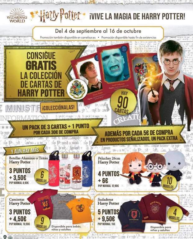 Promoción Harry Potter en Carrefour