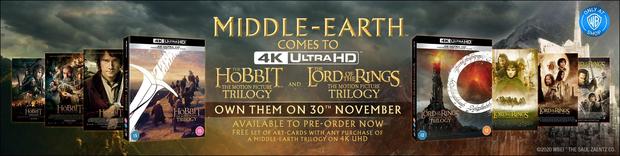 El 30 de Noviembre a la venta según este banner. ESDLA y El Hobbit en 4K UHD