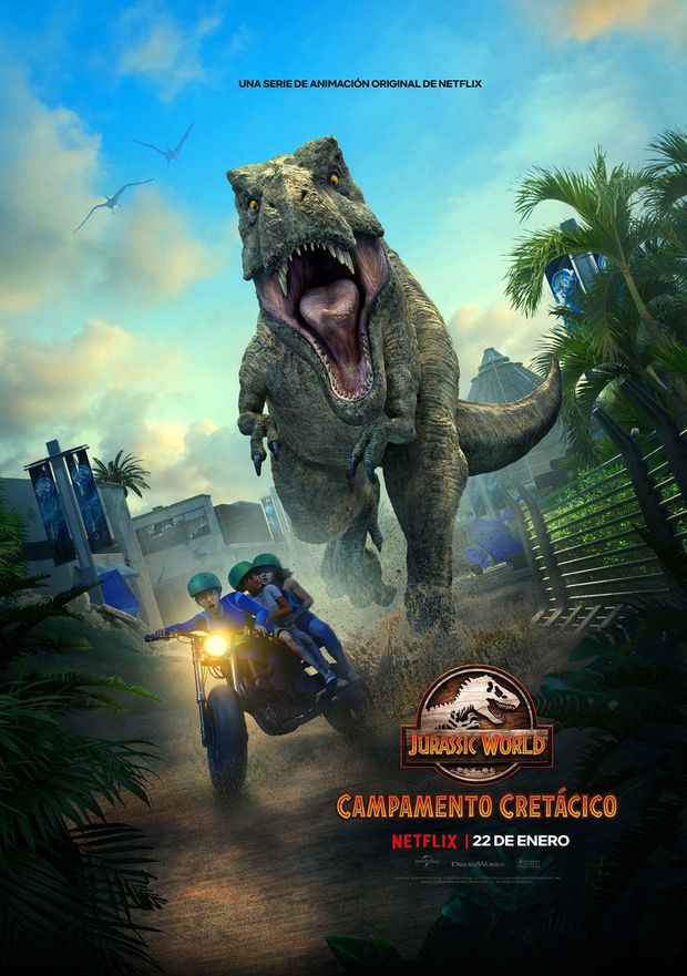 Jurassic World. Campamento Cretácico: Nuevo Poster y tráiler de la temporada 2. Estreno 22-01-2021