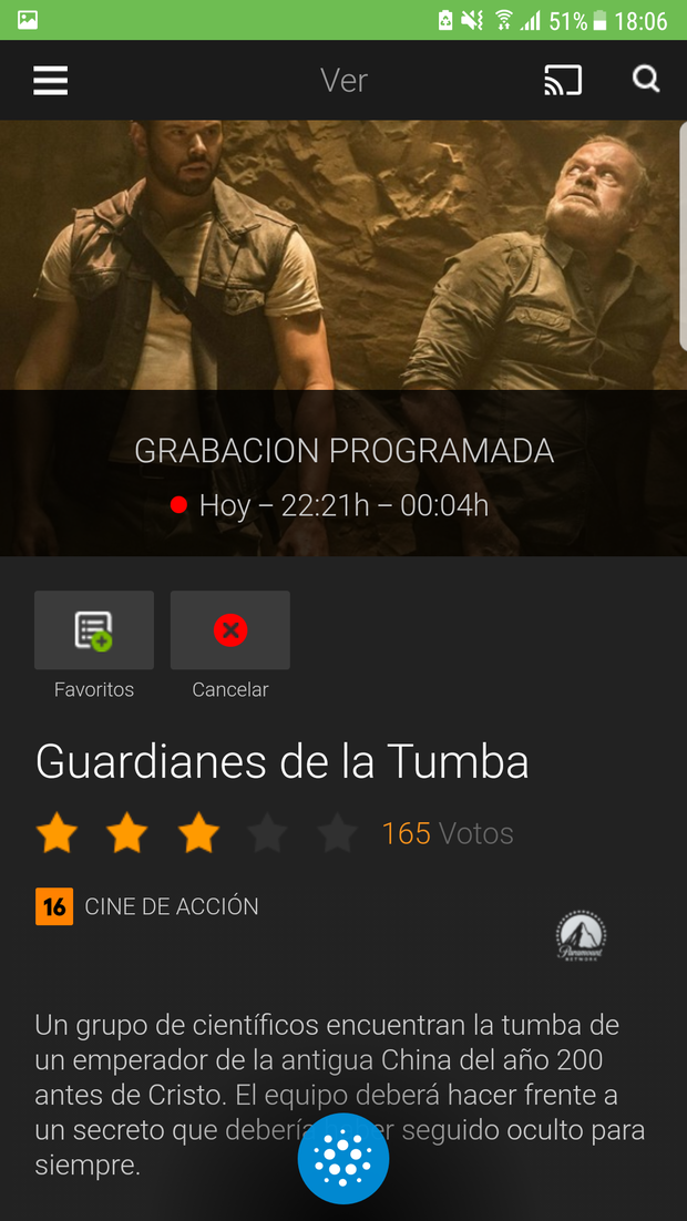 Recomendacion: Guardianes de la Tumba. Hoy 28-02-2021 a las 22:15 horas en Paramount Network