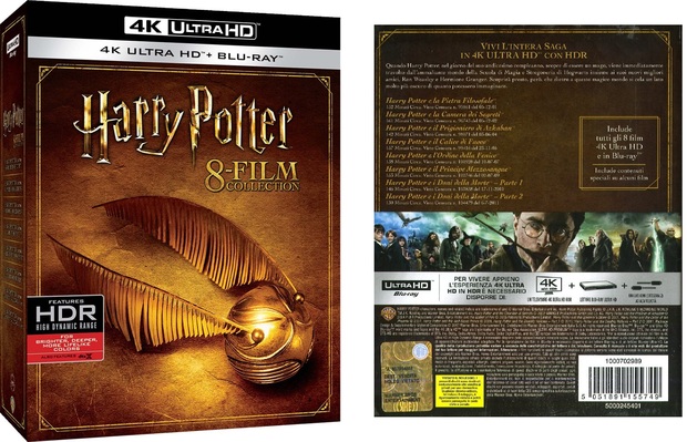 Saga completa Harry Potter en 4K UHD por 73.85 euros en Amazon