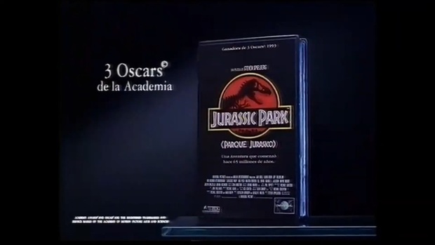 Jurassic Park (Parque Jurásico): VHS TV Spot 1994. Eran otros tiempos...