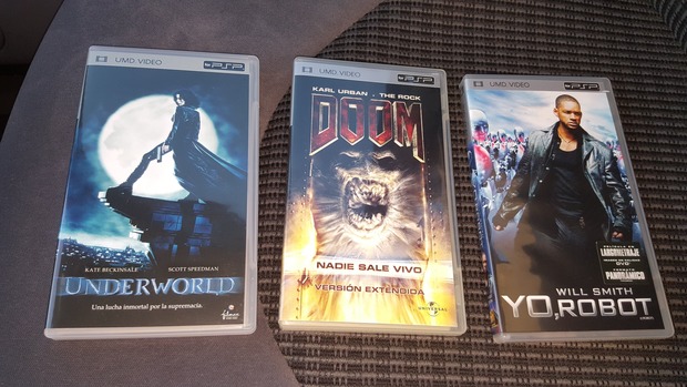 Underworld, Doom y Yo Robot. Mi Compra UMD 28-09-2021.