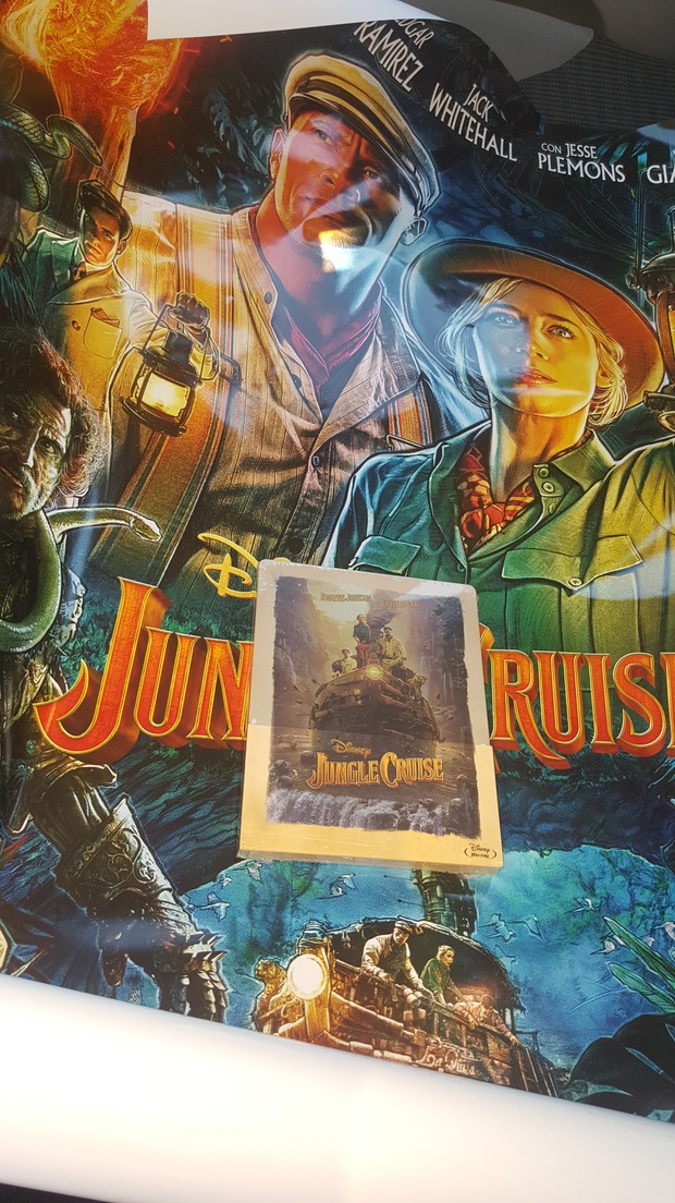 ¡Hora de irse de crucero selvático!. Jungle Cruise steelbook + poster Game. Mi compra 06-10-2021