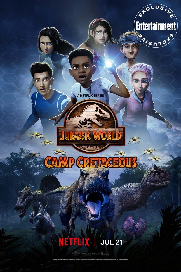 Tráiler y póster de la quinta y ultima temporada de Jurassic World Campamento Cretacico