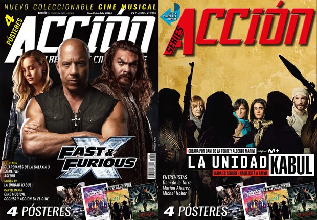 Accion Cine Mayo 2023. Portada y posters.