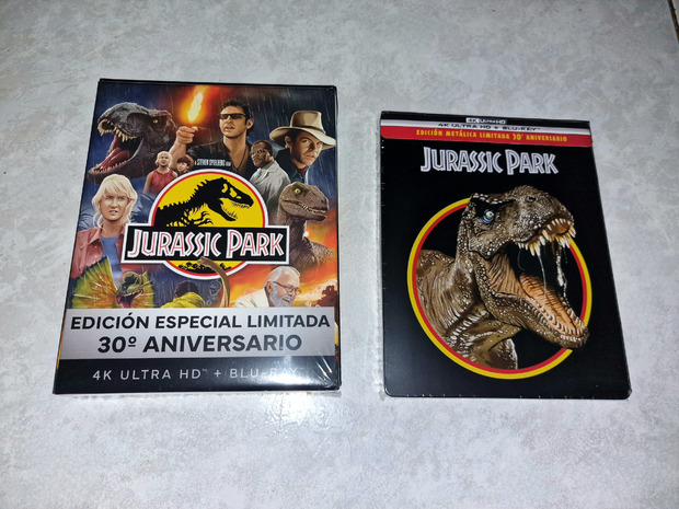 Jurassic Park limitada Coleccionista y Steelbook 30 aniversario. Mi Compra 22-06-2023