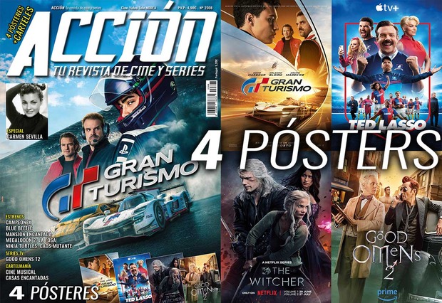 Acción Cine. Portada y posters Agosto 2023.