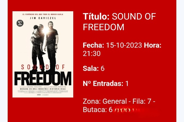 Sound of Freedom: Breve crítica y entrada [Sin Spoilers]. Nota: 8/10
