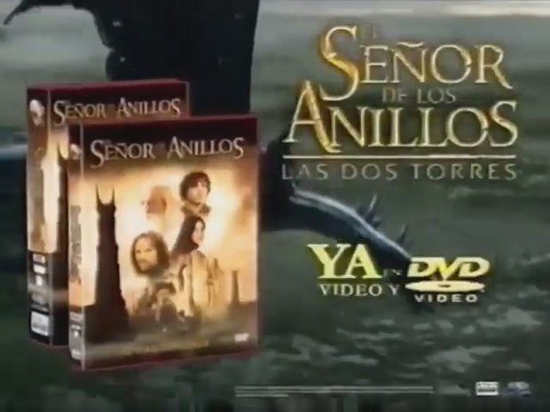 El Señor de los Anillos Las Dos Torres VHS y DVD TV Spots 2003. Eran otros tiempos...