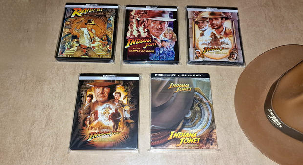 Indiana Jones. Colección Steelbooks 4K UHD.