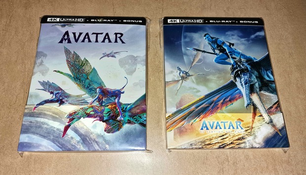 Avatares Metálicos. Steelbooks de Avatar y Avatar El Sentido del Agua.