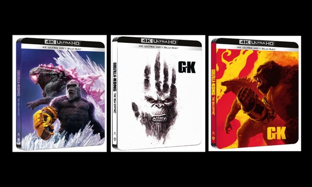 Steelbooks de Godzilla X Kong El Nuevo Imperio.