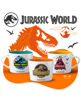 Tazas de Jurassic World en Popeyes