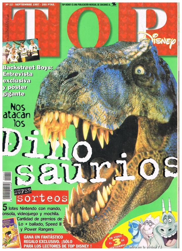 EL MUNDO PERDIDO JURASSIC PARK REPORTAJE REVISTA TOP DISNEY SEPTIEMBRE 1997 1/9
