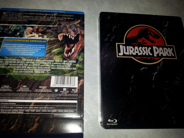 Fotografías de la ed. esp. Jurassic Park en Steelbook Blu-ray 8/8