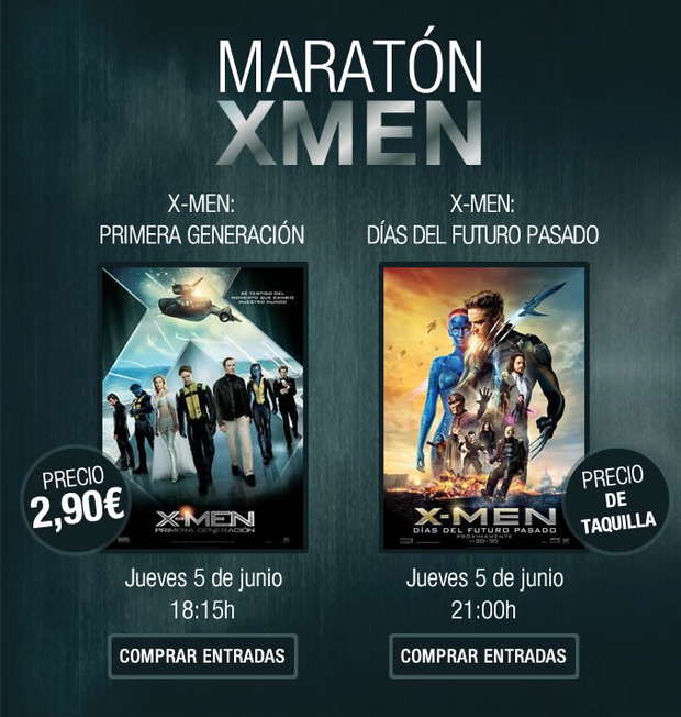 Maraton X MEN en los cines Cinesa 
