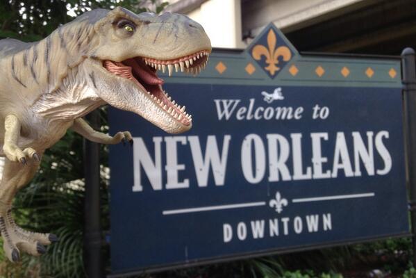 Mirad lo que han colocado a la entrada de New Orleans