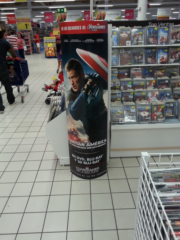 Capitán America El soldado de Invierno:  Publicidad del blu ray
