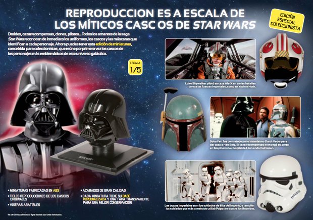 Colección cascos Star Wars con planeta agostini