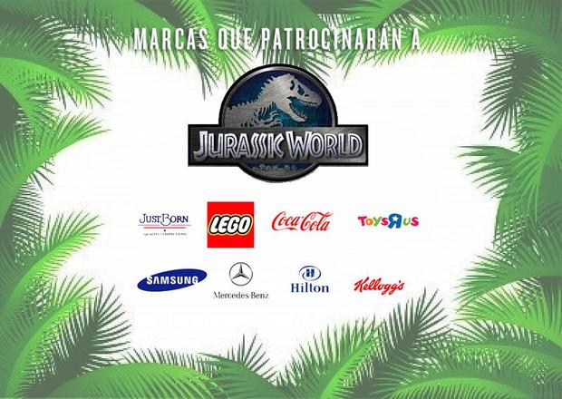 Fotografía con todas las marcas que promocionaran #JurassicWorld en sus productos 