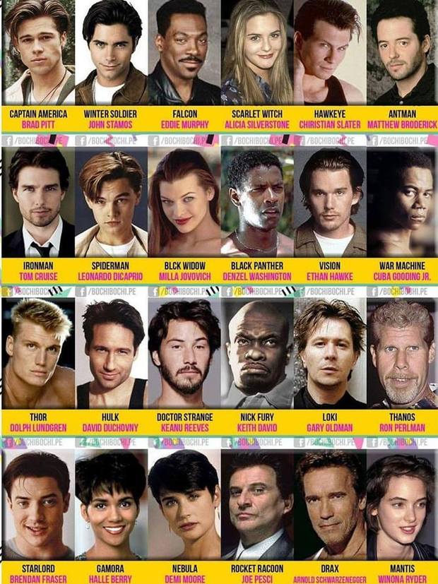 Si las películas de Marvel se hubieran estrenado en los años 90… 
