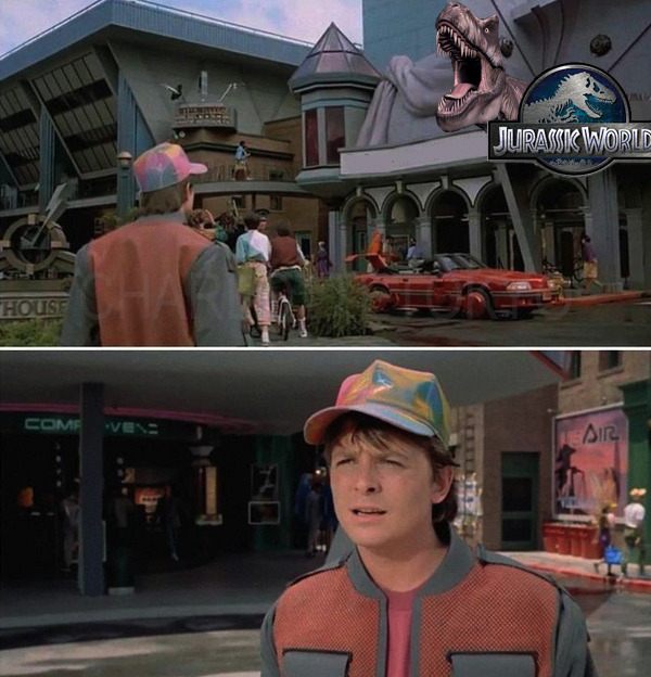 Back to the future II (2015) Jurassic world 