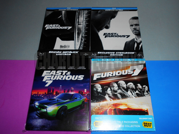 Colección Furious 7 (Fast & Furious 7) -Steelbook- (CharlotteTokyo)