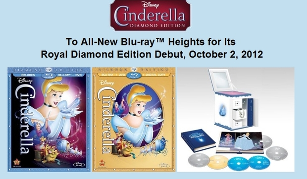 Cinderella: Diamond Edition To All-New Blu-ray™ Heights for Its  Royal Diamond Edition Debut, October 2, 2012