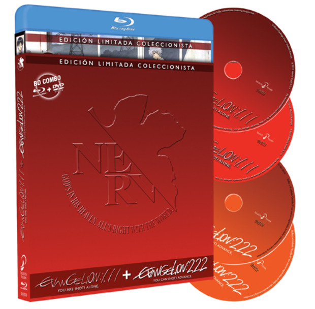 Pack combo Evangelion 1.11 y Evangelion 2.22 en Blu-ray para el 26 de junio