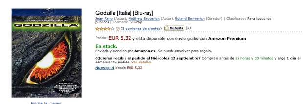 Godzilla [Italia] [Blu-ray] EUR 5,32 