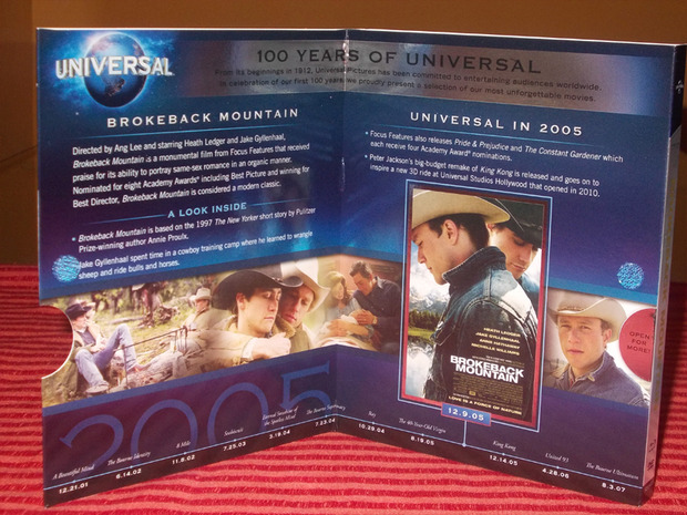 Brokeback Mountain Universal 100th Anniversary (Slipcover/interior)