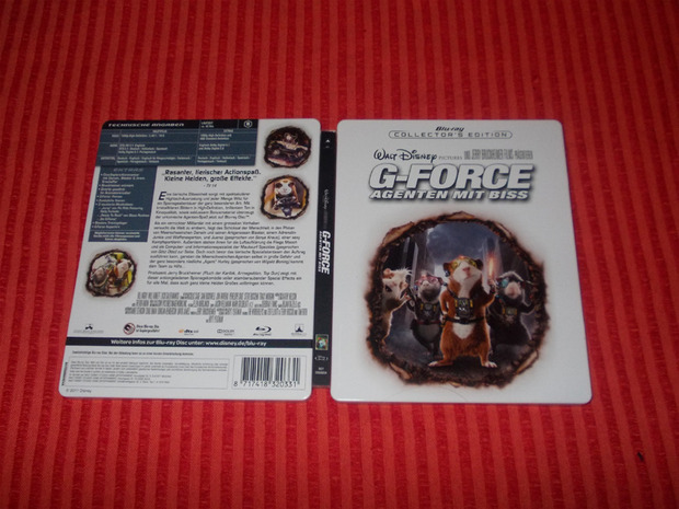 G-Force - Agenten mit Biss - Steelbook [Alemania] - Portada/Lomo/Contraportada