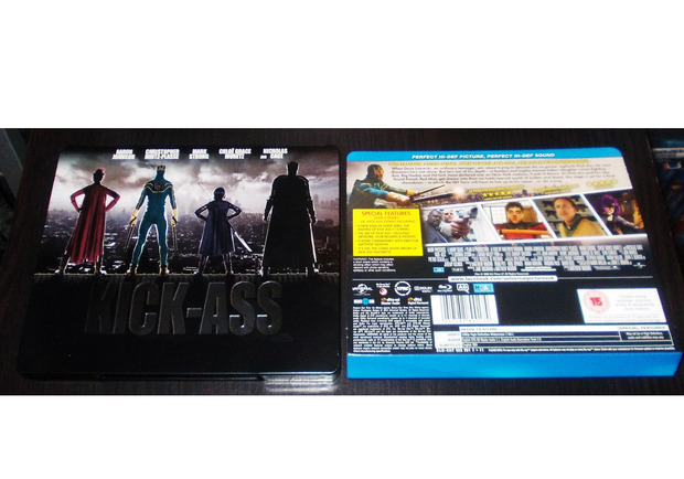 Kick-Ass - Steelbook - [Blu-ray] [UK] - Portada / Contraportada -